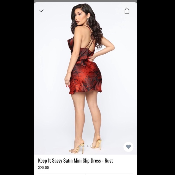 Fashion Nova Satin Mini Slip Dress - Picture 2 of 4